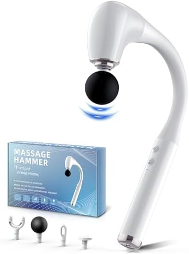 FVZ massage gun flexible arm attached back angle view