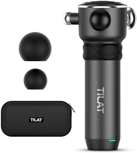 TILAT deep tissue vibrating massage gun cordless 5 speed design