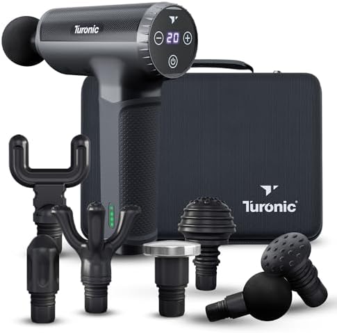 Turonic GM5 professional massage gun 20 speeds 7 heads overview