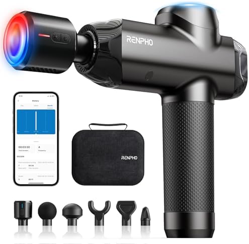RENPHO Active Thermacool massage gun speed settings control