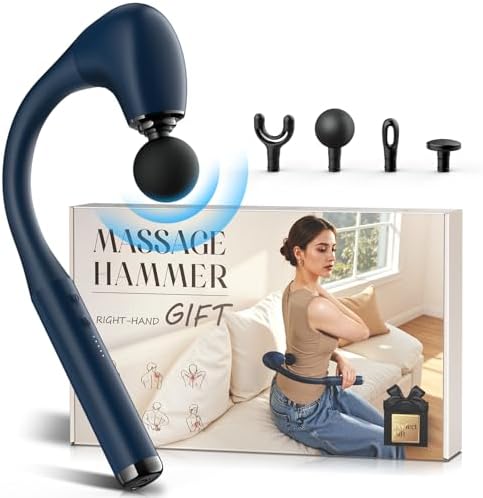 FVZ massage gun with 120 degree curved extension handle ergonomic