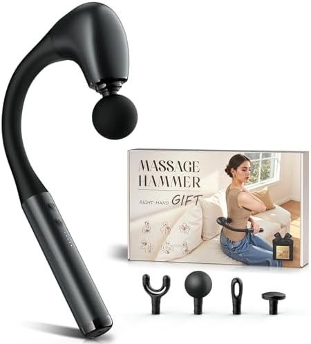 FVZ massage gun extension arm reaching mid-back solo self massage