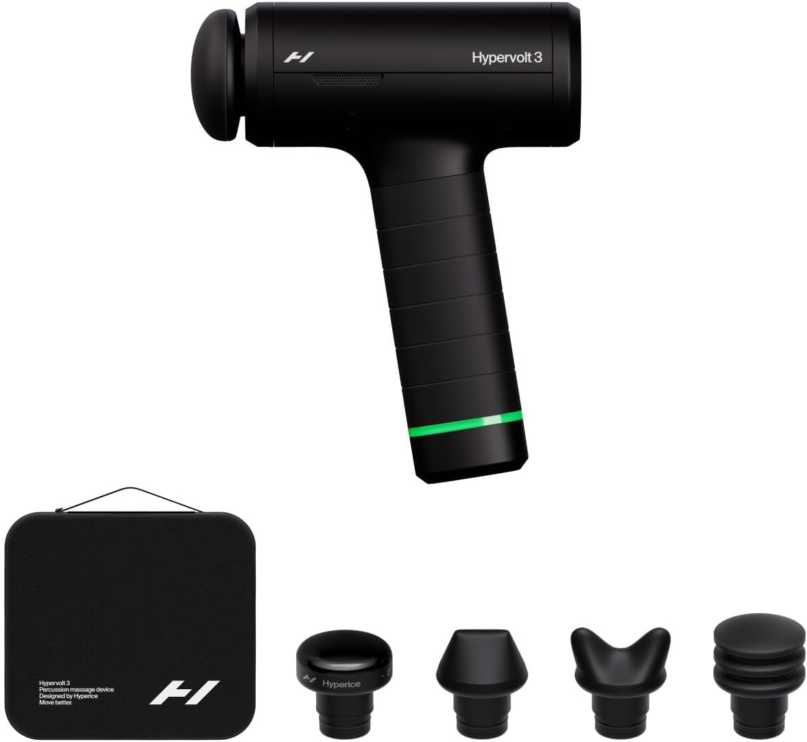 Hyperice Hypervolt 3 percussion massage gun heated head premium case
