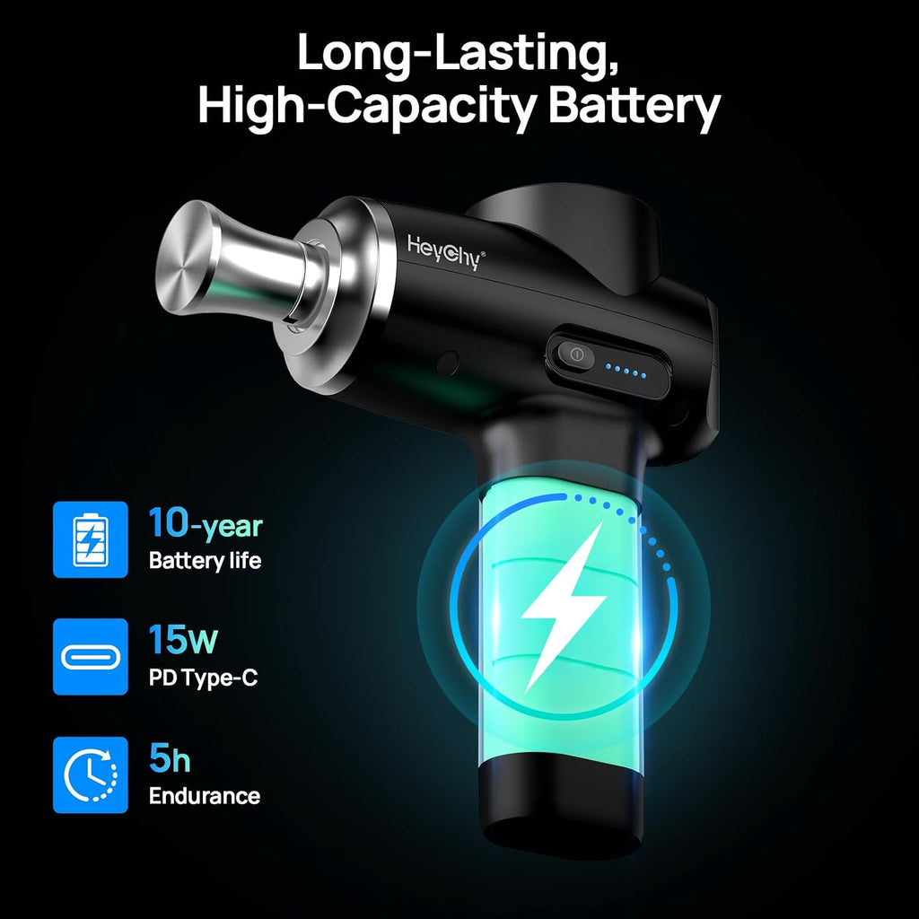 HEYCHY massage gun ergonomic grip office use shoulder