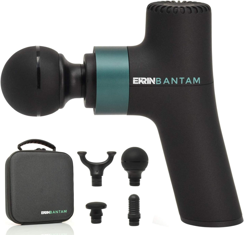 Ekrin Athletics Bantam Mini massage gun compact design travel case
