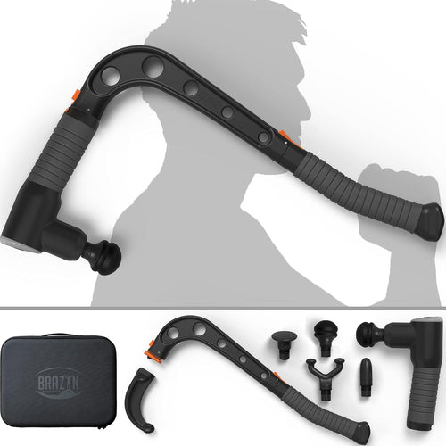 Brazyn Talon Percussion Massage Gun + Massage Cane + Holder | Brazyn