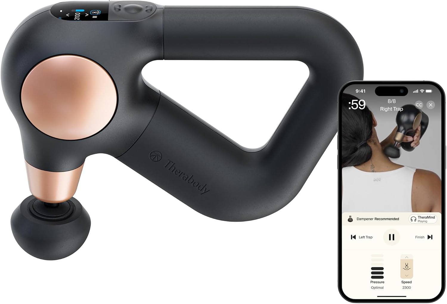 Theragun Sense 2nd Gen 2-hour battery life full charge indicator