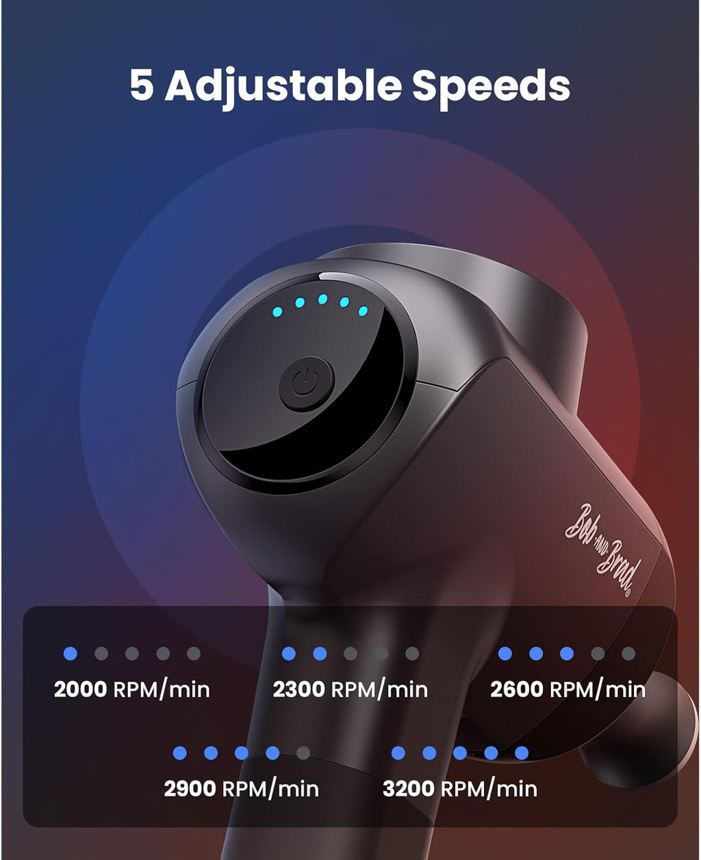 BOB AND BRAD X6 Pro Max heat therapy mode on shoulder muscles