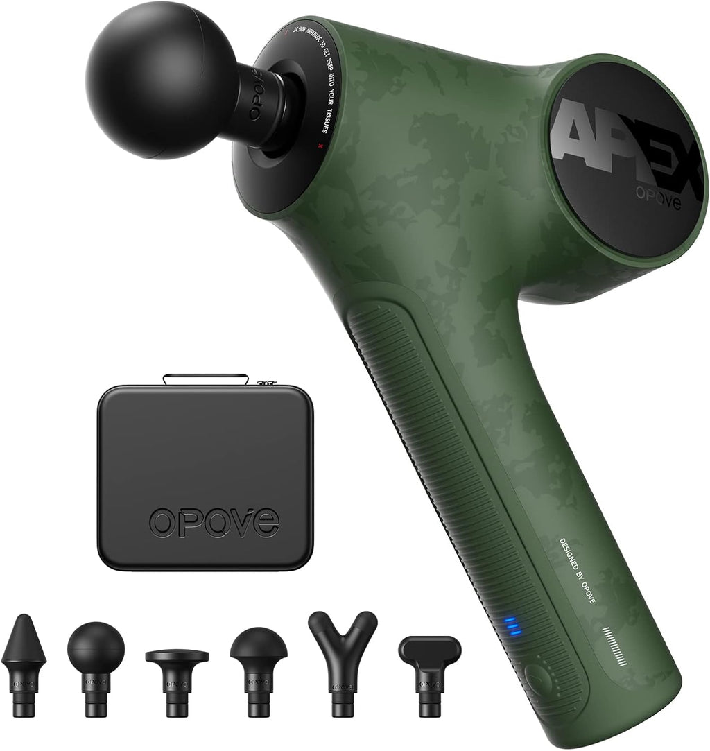 Opove Apex deep tissue percussion on glute muscle