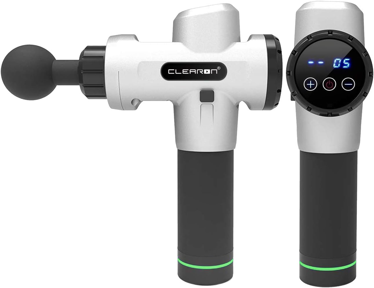 Clearon massage gun 20 speed precision dial close up