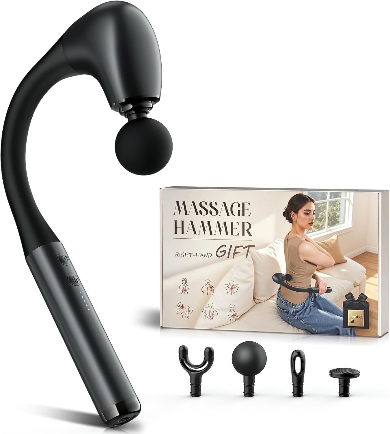 FVZ massage gun flexible arm adjustable position
