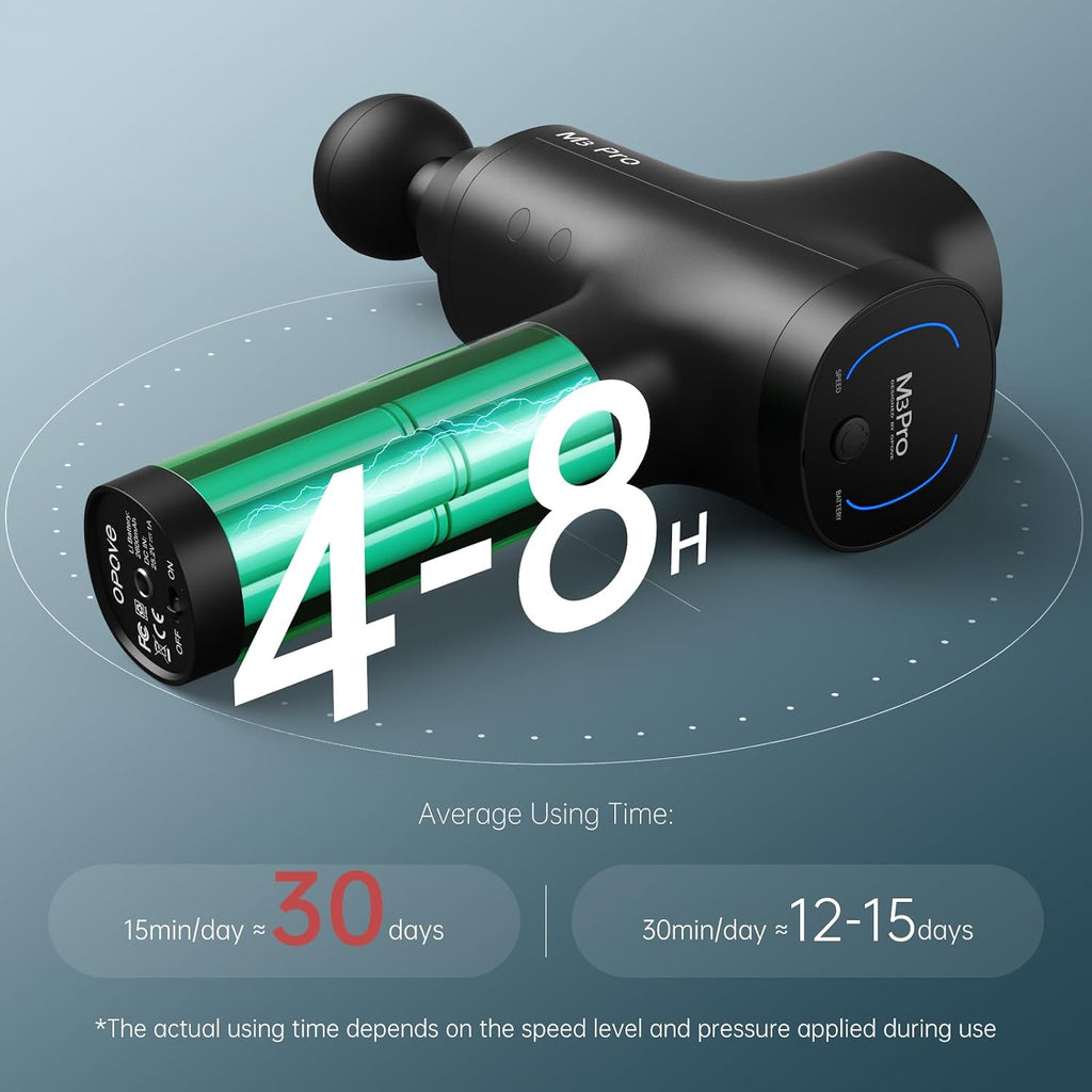 Opove M3 Pro 2 massage gun speed settings control interface