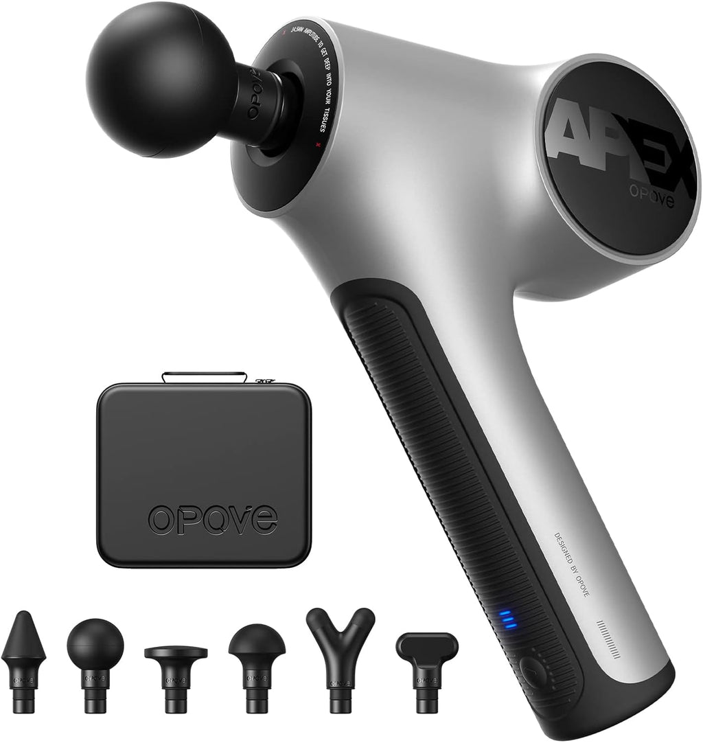 Opove Apex massage gun package contents unboxing