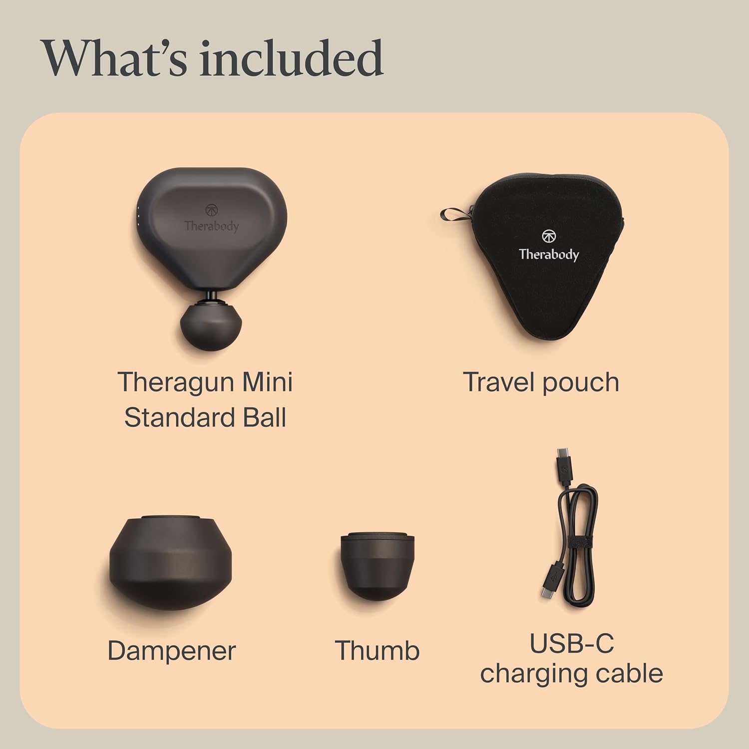 Theragun Mini 3rd Gen ergonomic grip single hand operation