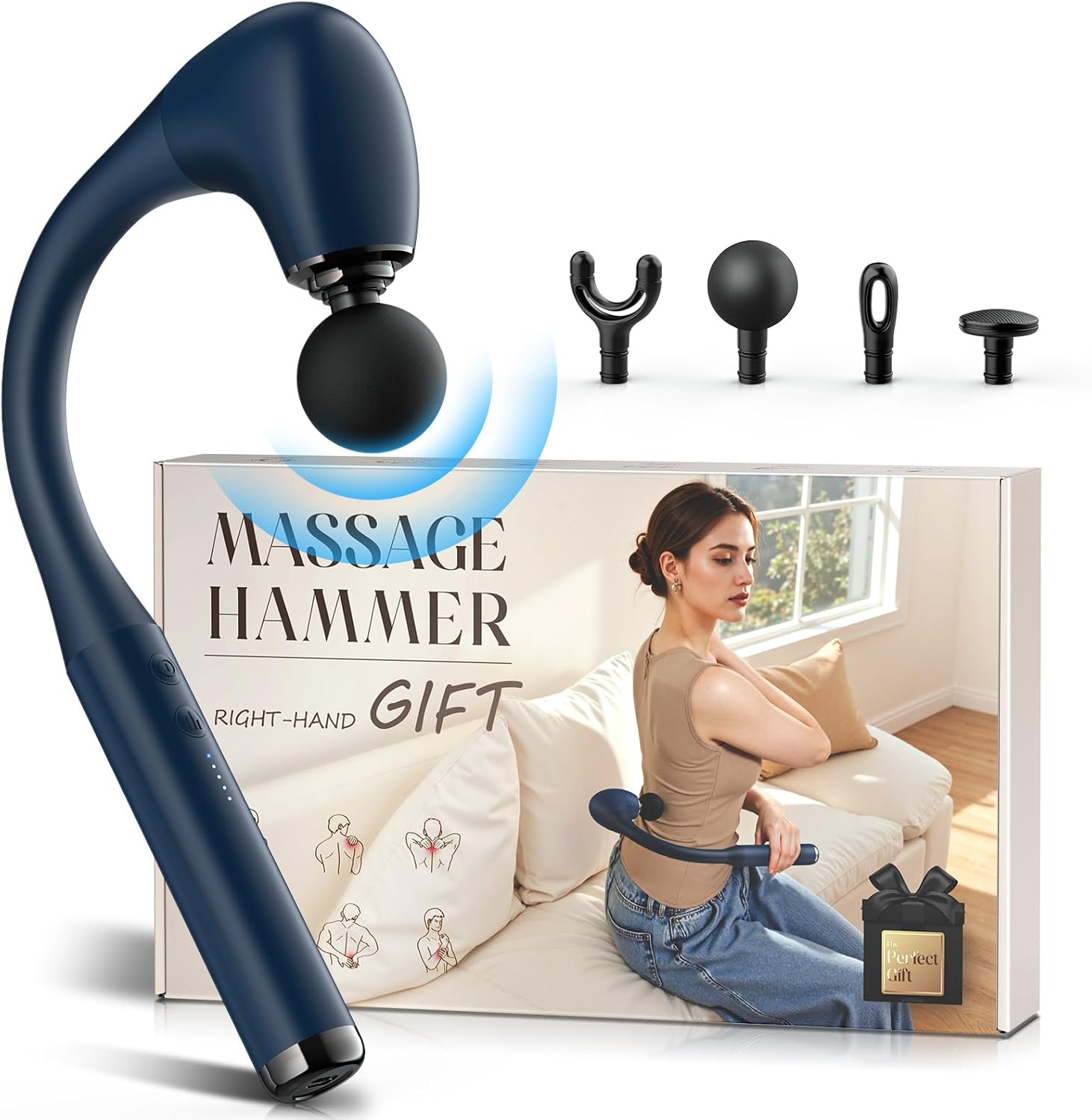 FVZ massage gun extension handle detached standard use mode