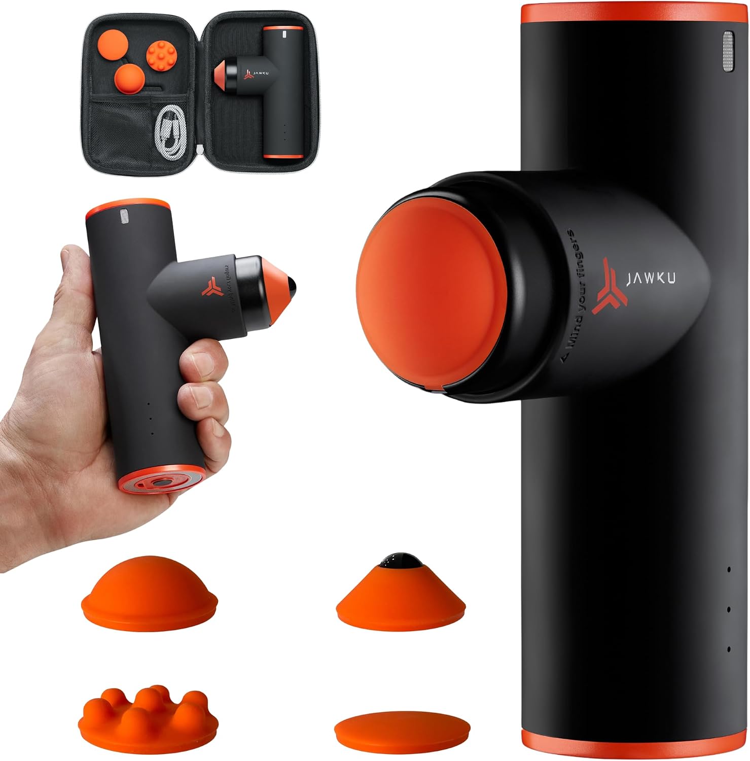 JAWKU Muscle Blaster Mini 1 lb cordless percussion massage gun