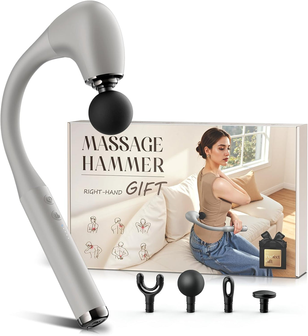 FVZ massage gun deep tissue percussion on leg muscles