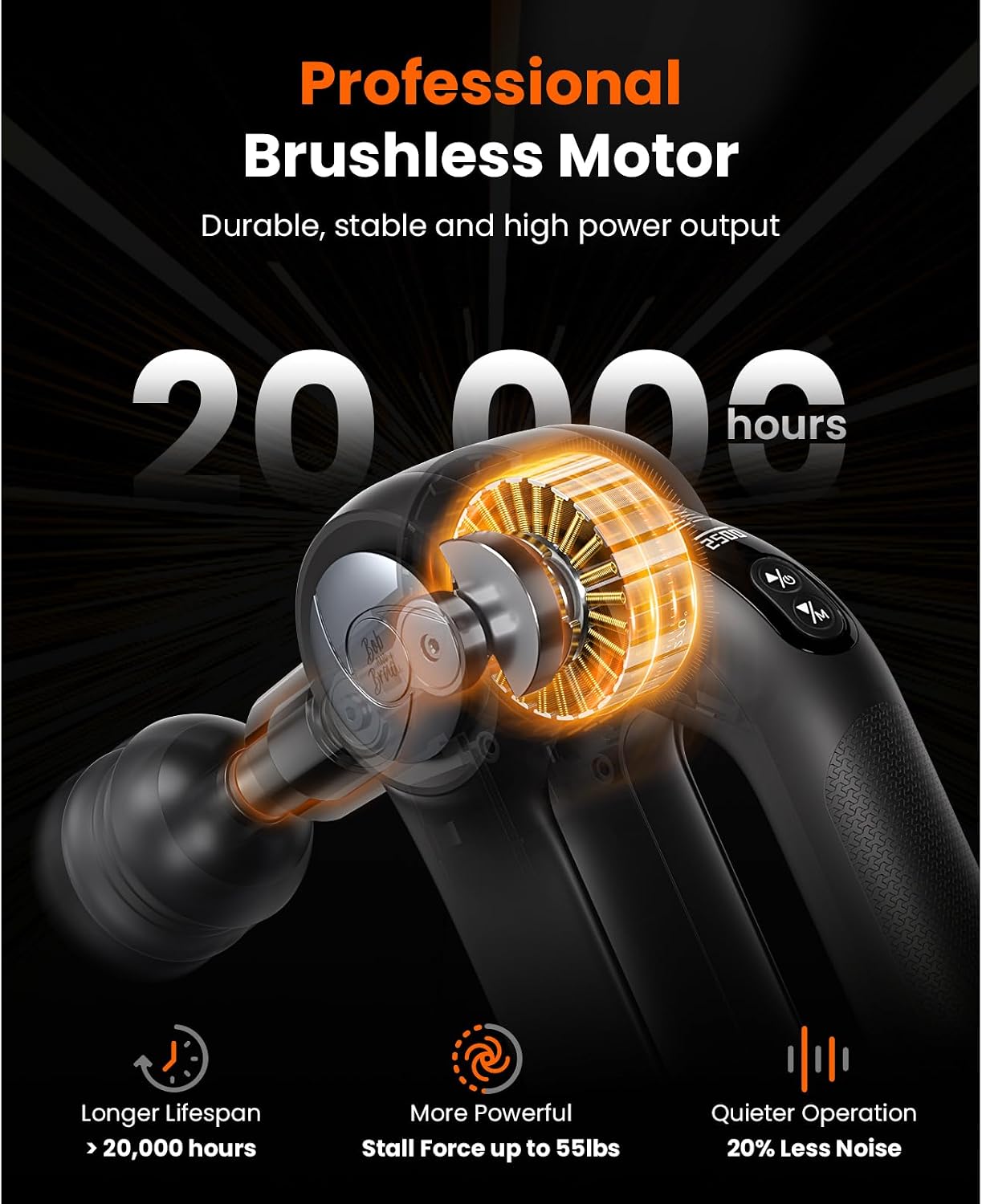 BOB AND BRAD D5 Pro Plus massage gun full package contents