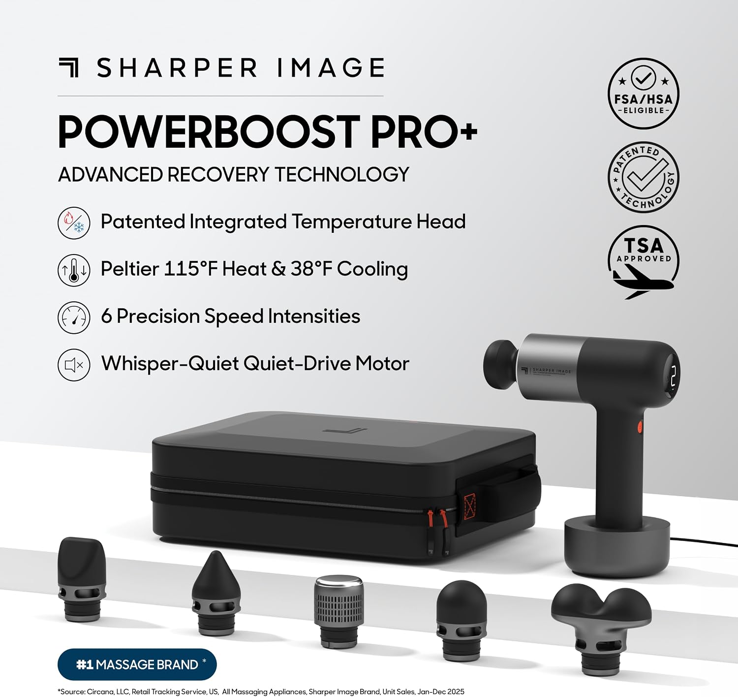 Powerboost Pro+ dual temperature heat and cold split view