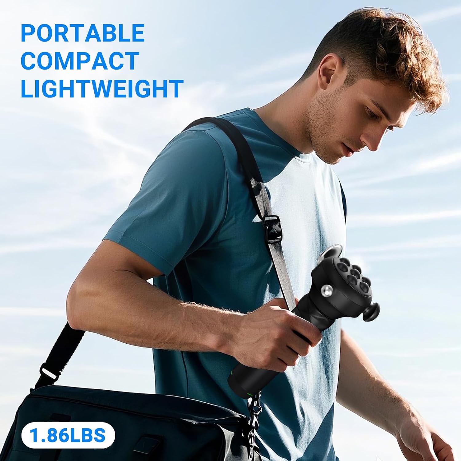 RapidGun Pro Max non-invasive muscle spasm relief in use