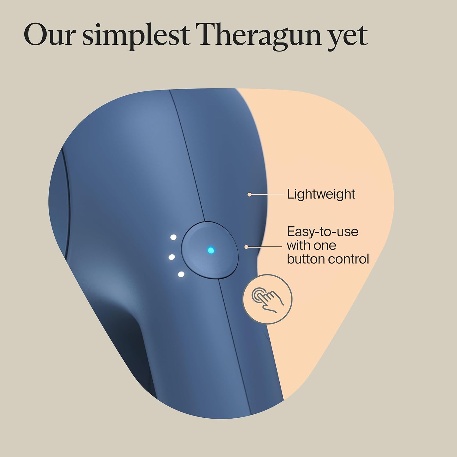 Theragun Relief beginner use easy one hand operation