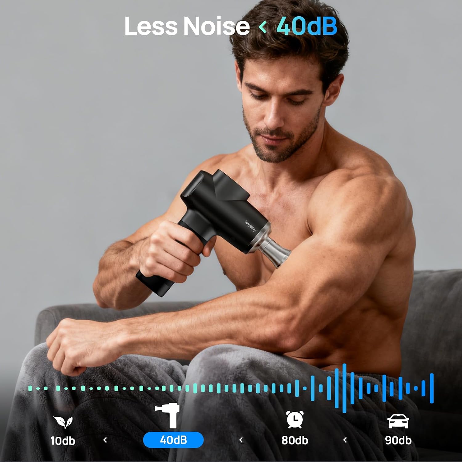 HEYCHY massage gun athlete fitness recovery use