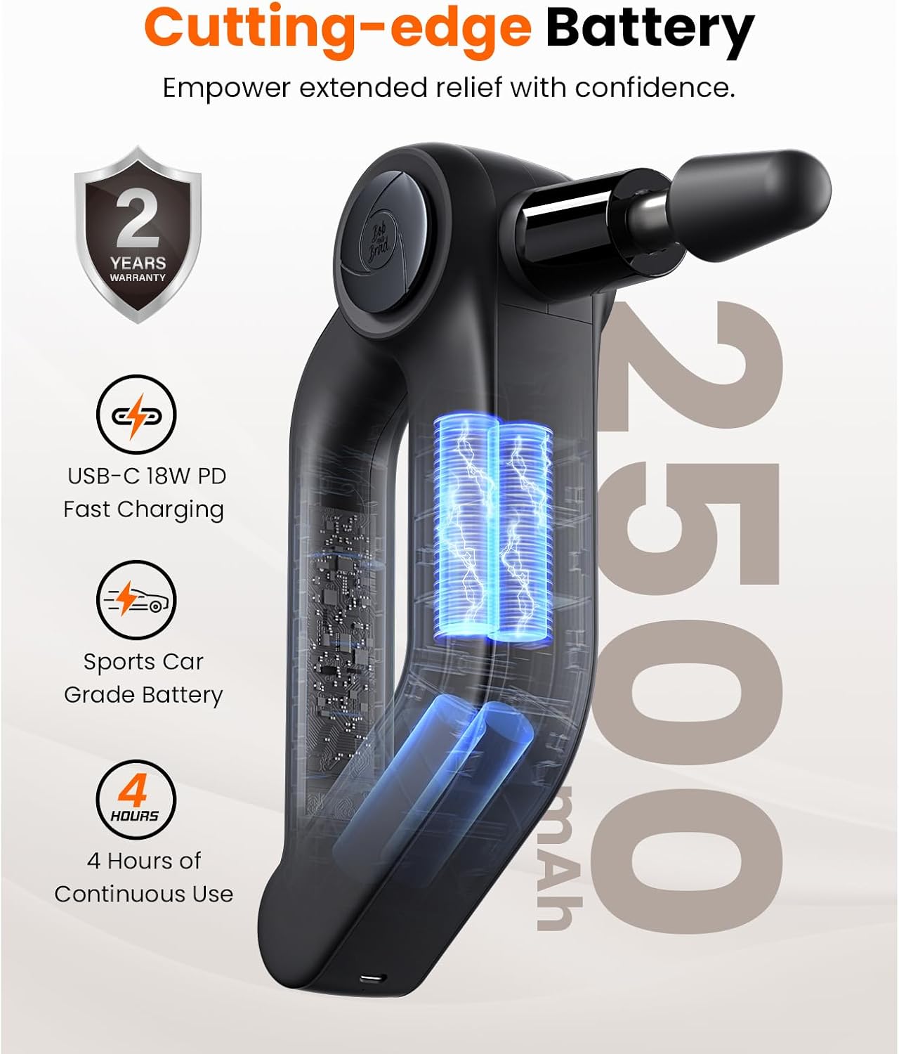 D5 Pro Plus heat therapy massage gun muscle recovery demonstration