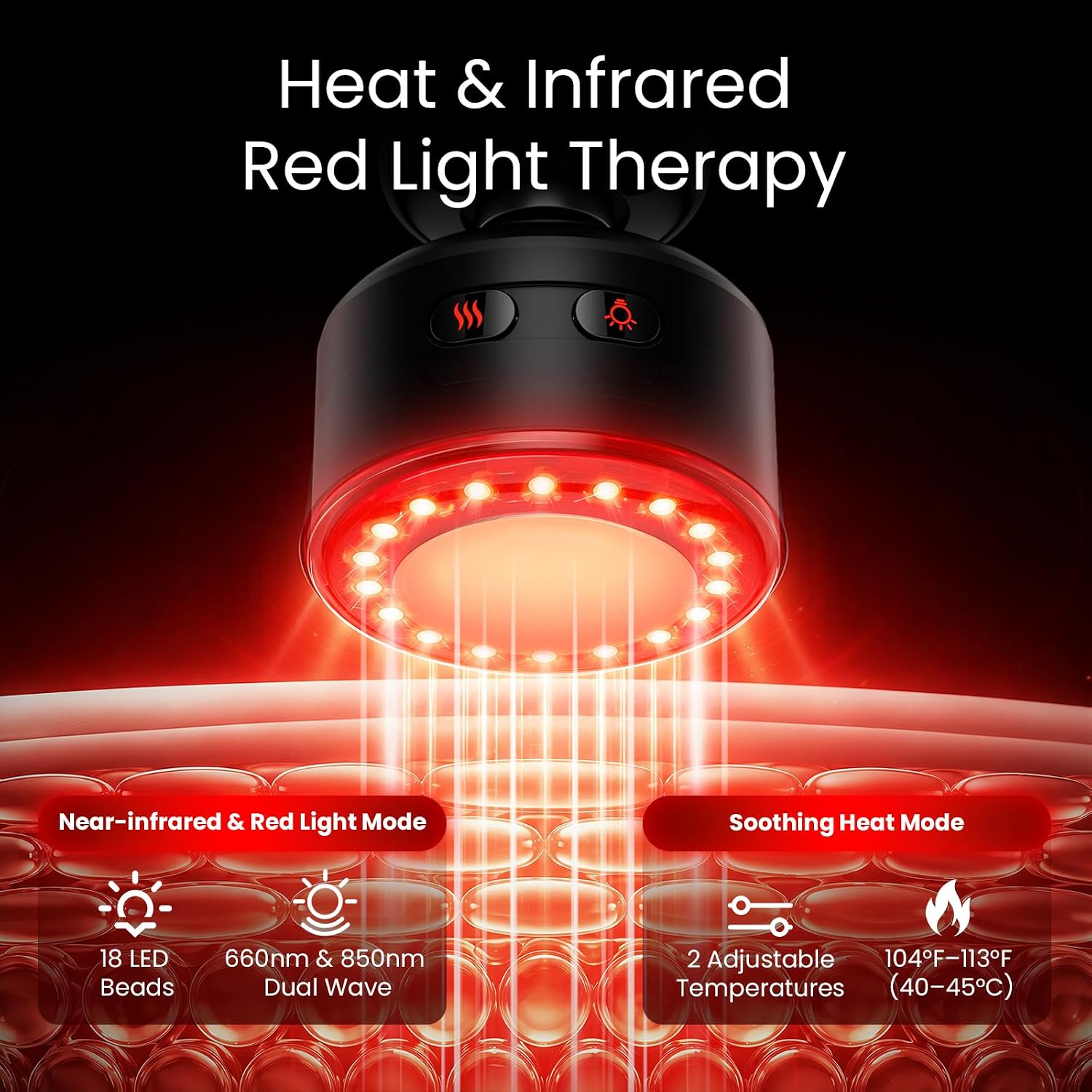Q2 Ultra Max Mini infrared + percussion dual therapy combination