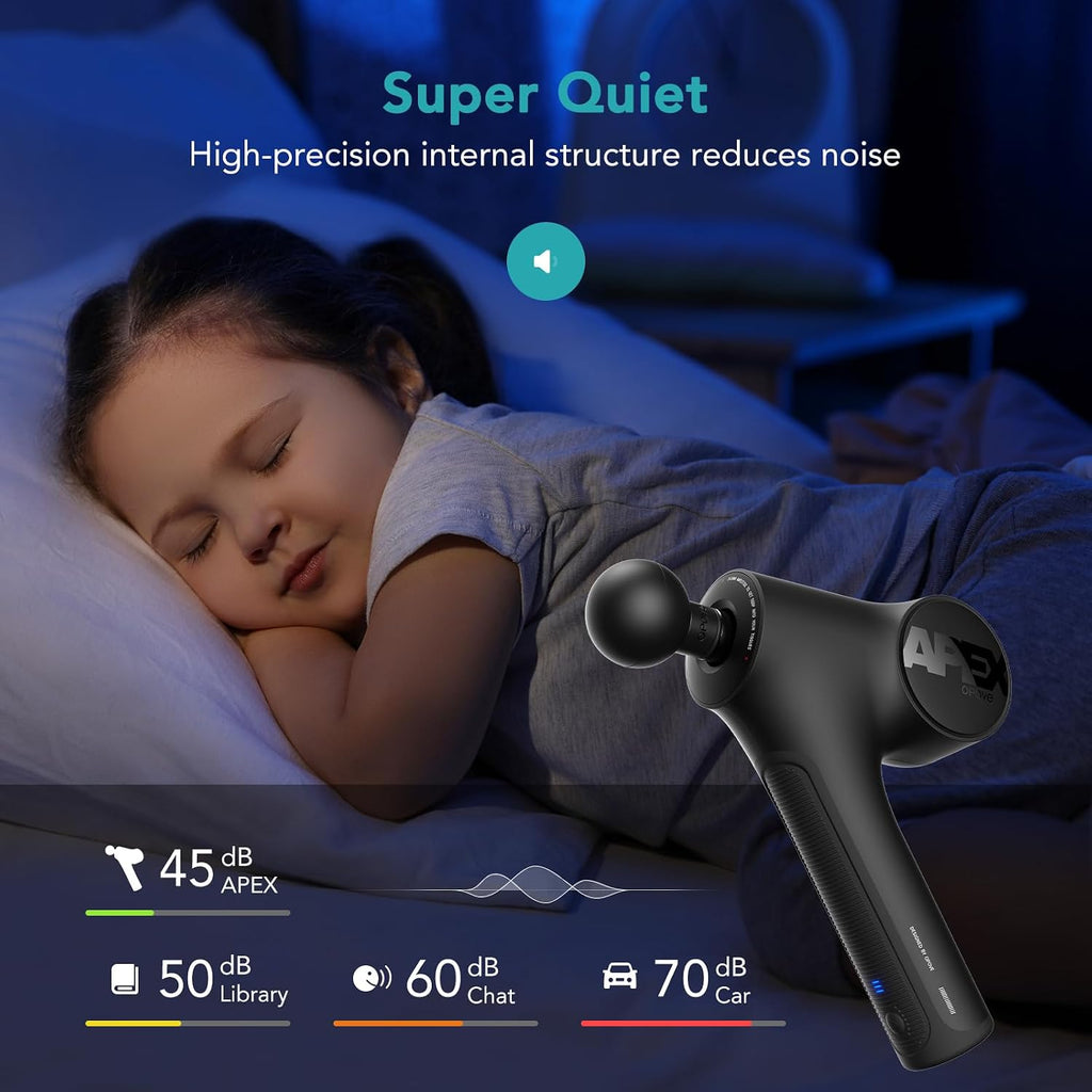 Opove Apex massage gun wrist neutral position ergonomic
