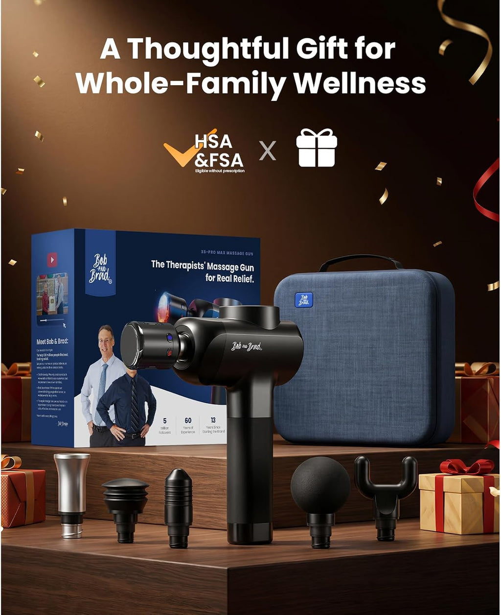 BOB AND BRAD X6 Pro Max massage gun ergonomic handle grip