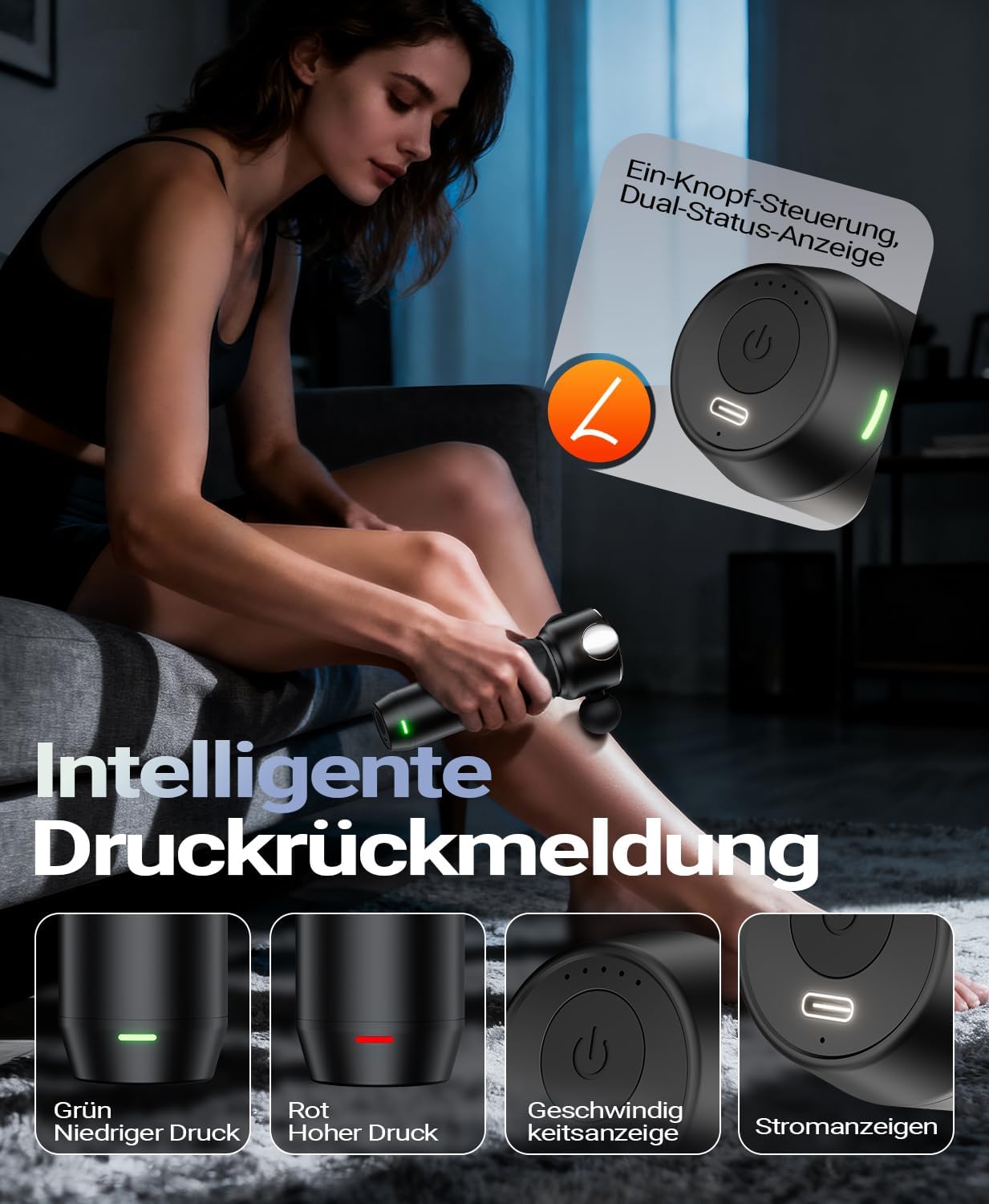 HYAKO R1 vibration vs percussion speed comparison chart