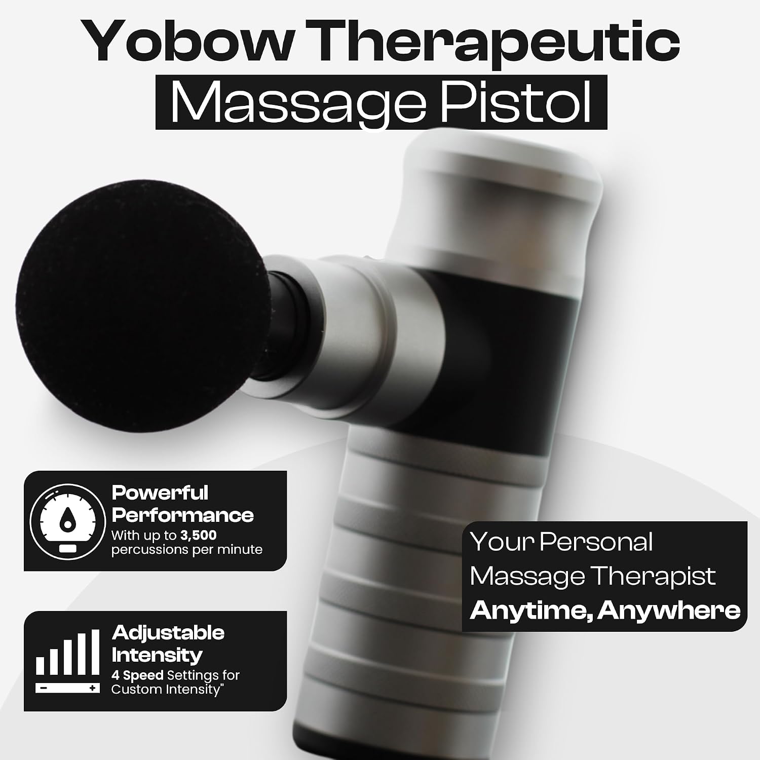 Yobow mini massage gun lightweight one hand operation