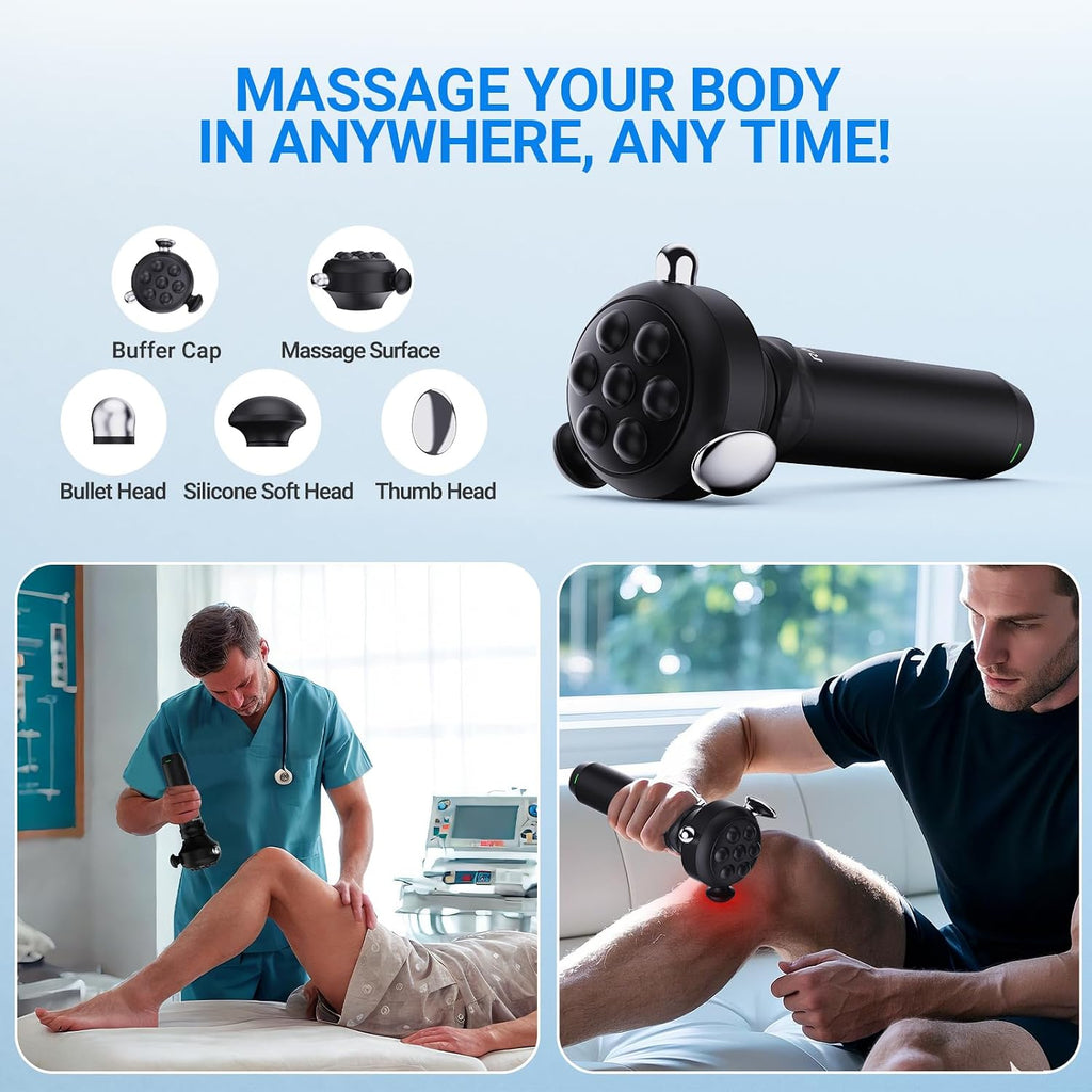 RapidGun Pro Max high frequency vibration massage gun full view
