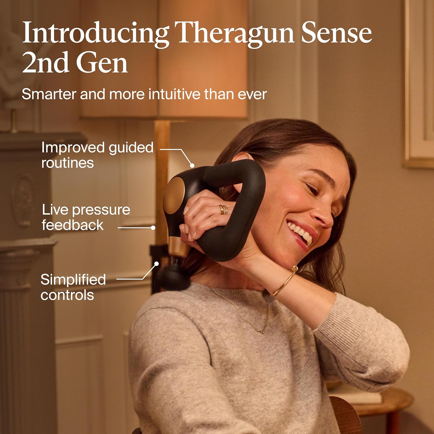 Therabody Sense 2nd Gen full-body relaxation use on shoulder