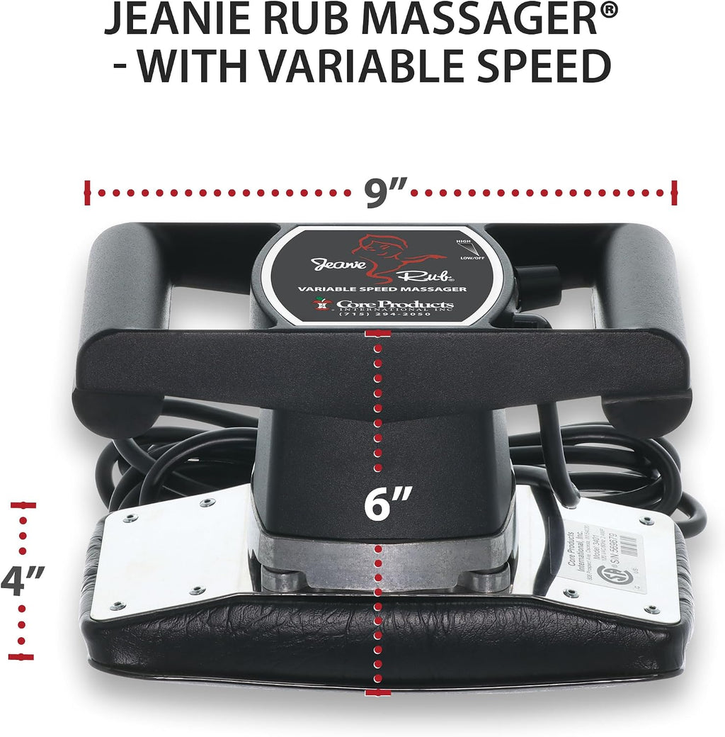 Core Jeanie Rub variable speed massager product specifications