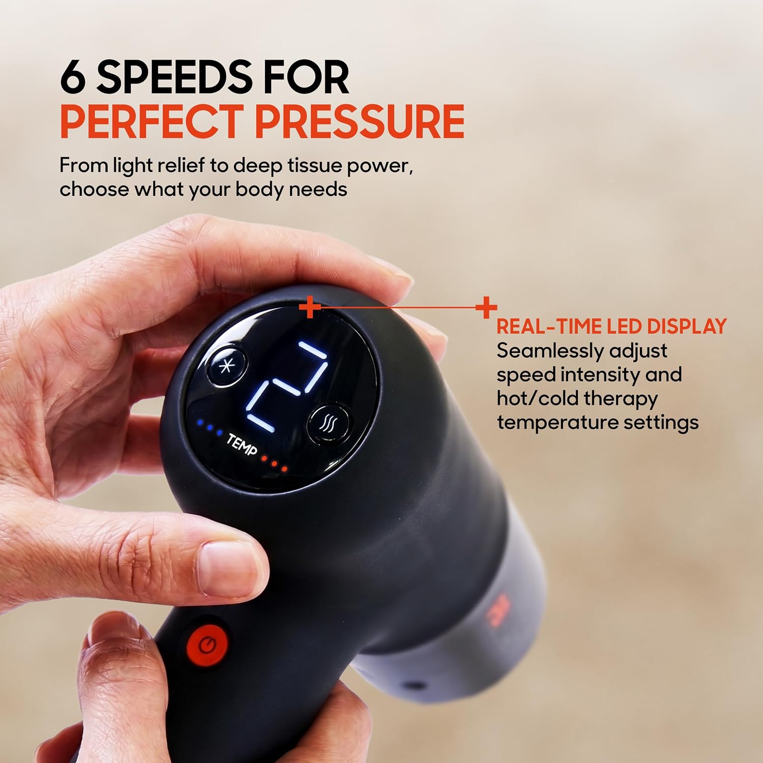 Sharper Image Powerboost Pro+ being used on shoulder heat