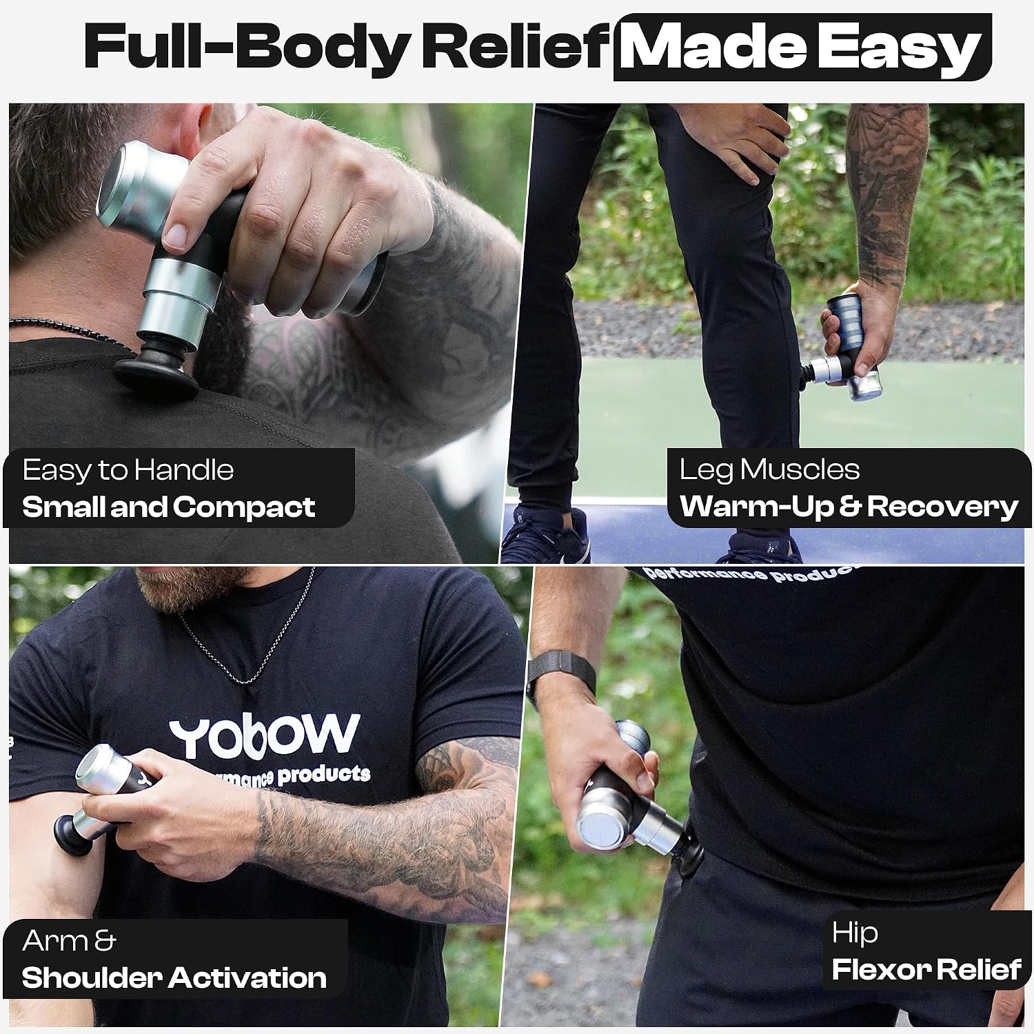 Yobow therapeutic mini massage gun charging USB