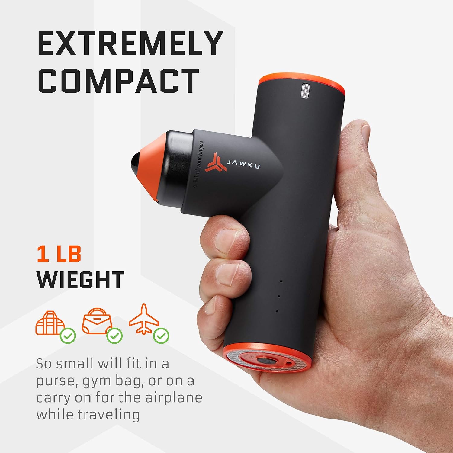 JAWKU massage gun under 40 dB quiet noise reduction technology